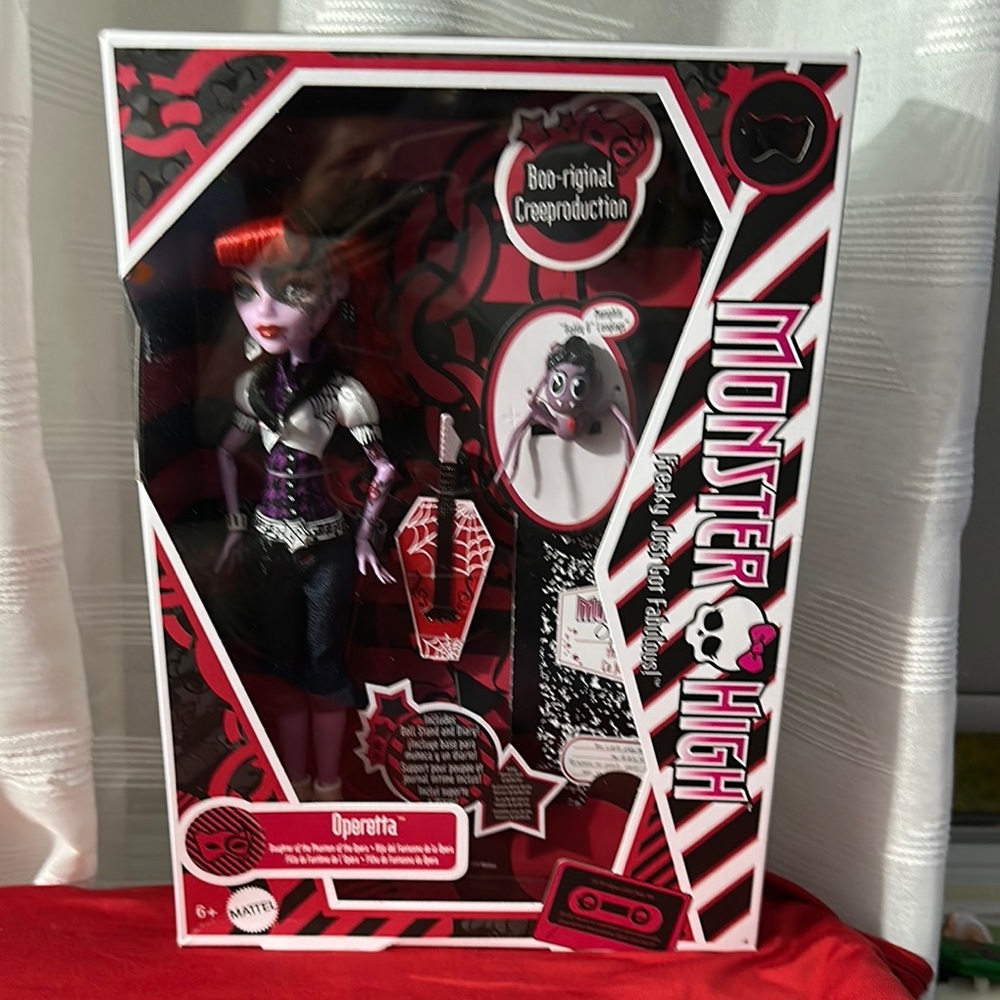 Monster High Red and Black Doll with Accessories